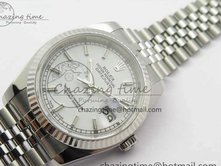Steel DateJust ARF SH3135 SS White 36 on V3 Best 904L Bracelet Edition 116234 Jubilee Dial 1:1 0122